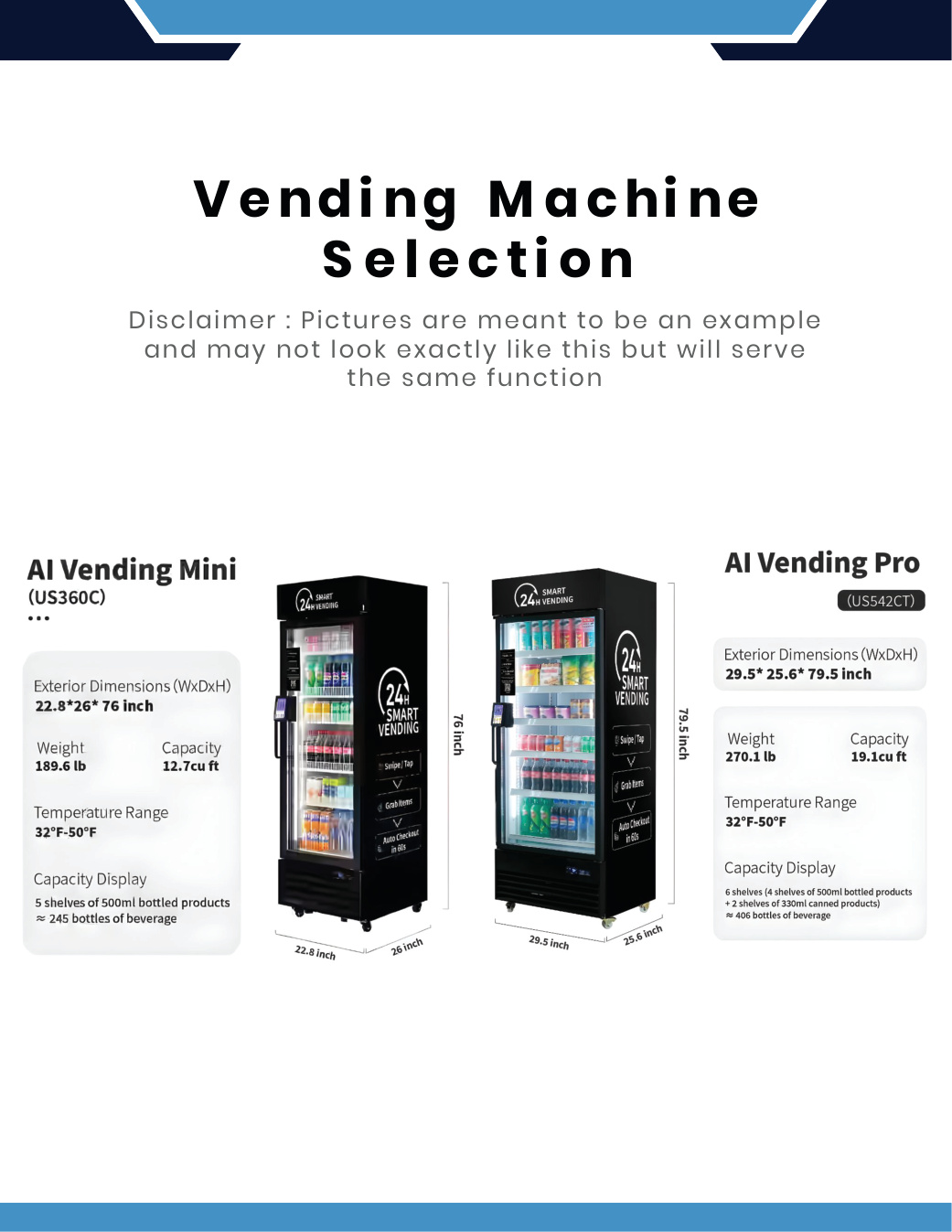 HA-HA smart vending machine selection